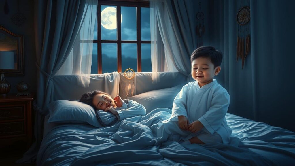 Slot dengan dunia di dalam mimpi anak kecil