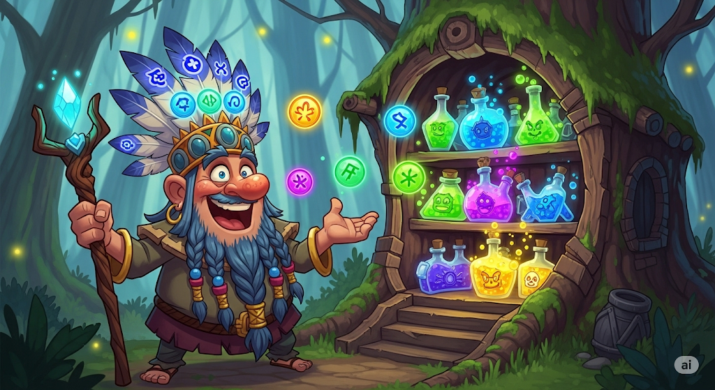 Slot dengan karakter dukun lucu dan ajaib